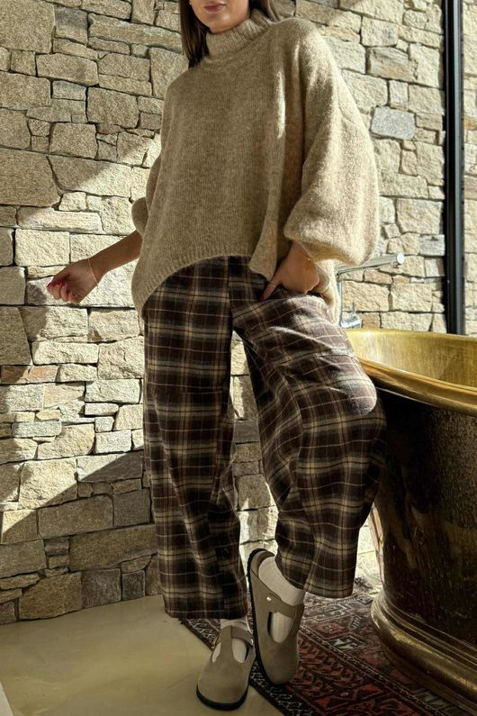Sadaka Batwing Knit Camel Marl